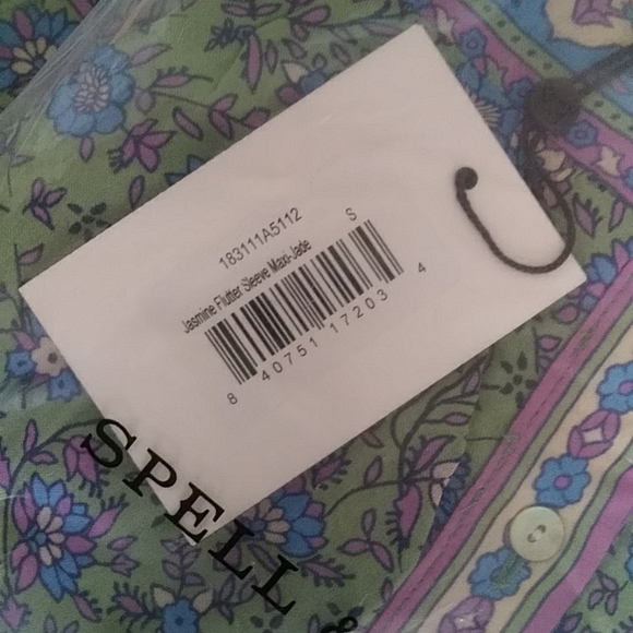 Jasmine Jade Flutter Sleeve Dress Spell Designs S - Picture 11 of 15